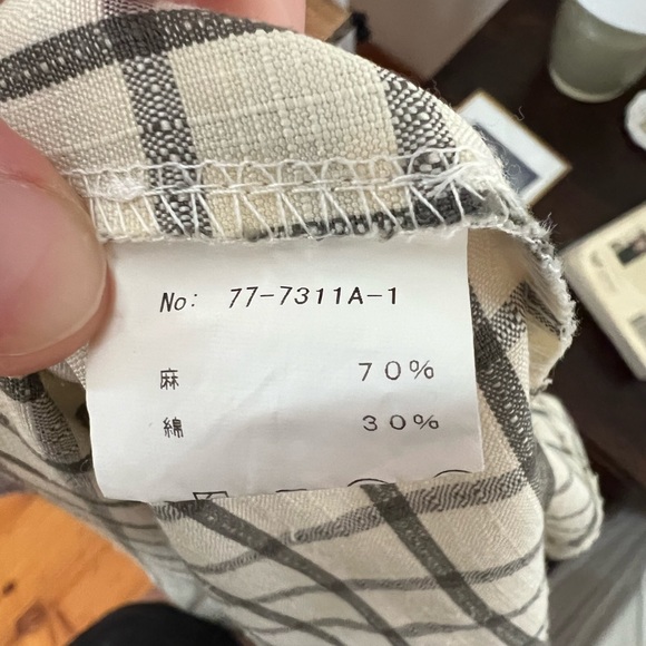 Cotton and Hemp Collared Button Down Fit and Flare Dress - Picture 6 of 6